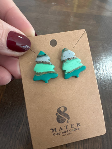 Large Christmas tree studs