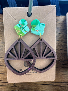 Green and Wood Dangles