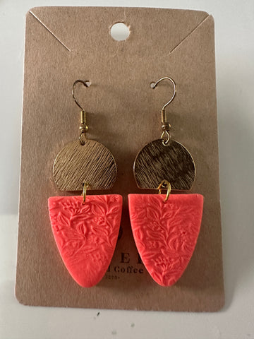 Coral Orange Dangles