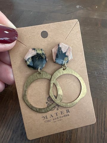 Matched hexagons with bronze